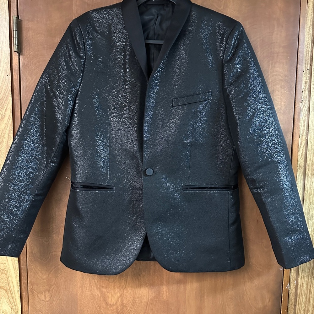 H&M Shimmering Black Slim Blazer